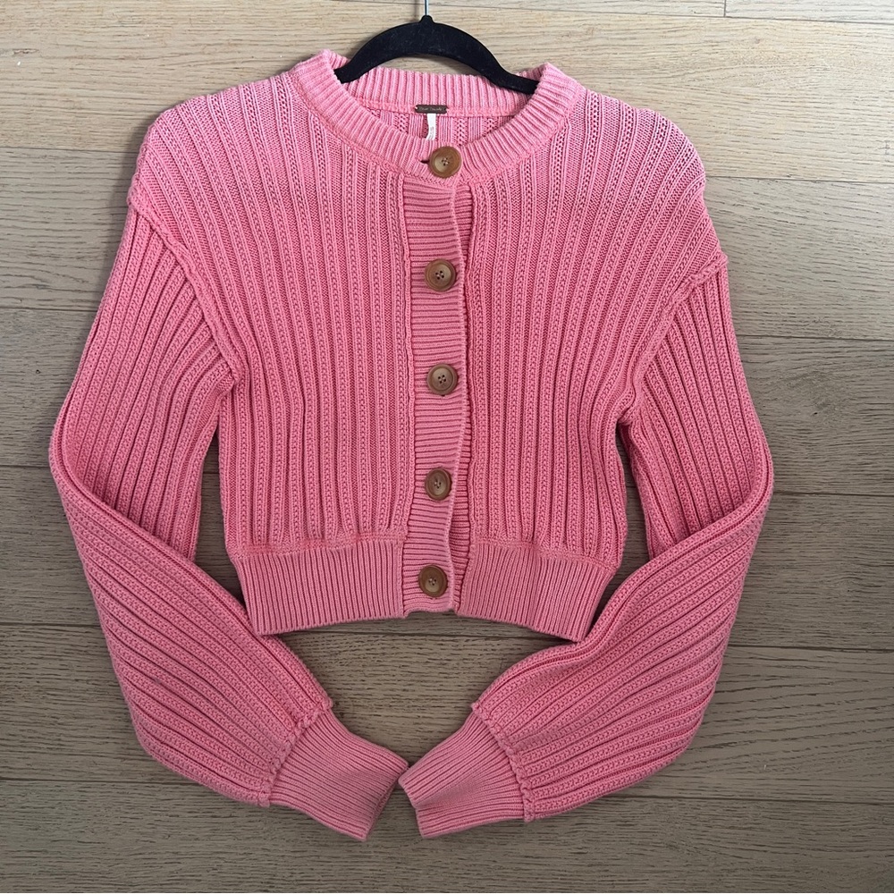Free People cropped cardigan sweater